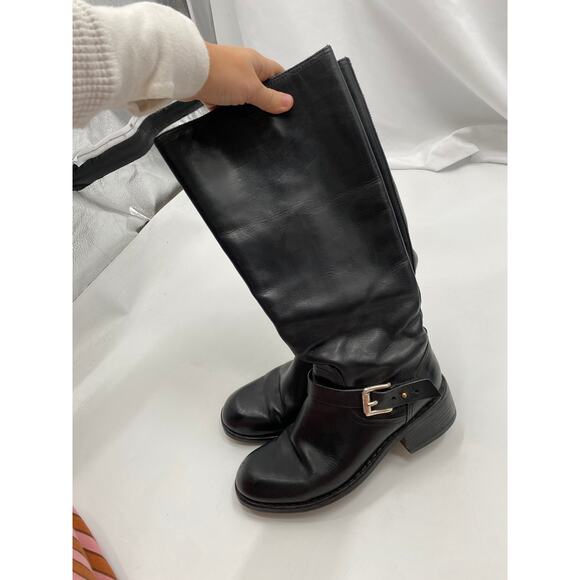 Rag & Bone 38.5 black leather tall boots - Picture 5 of 6